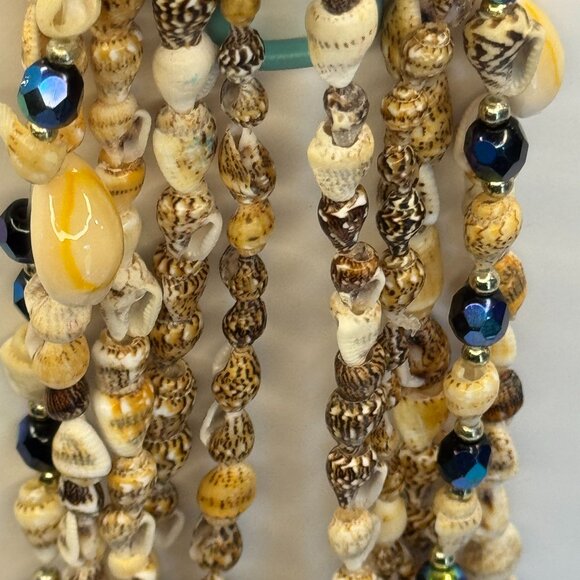 Vintage Shell Necklace Trio  3 Island Necklaces Surfer Beachcore Y2K Surfer Set - Picture 1 of 6